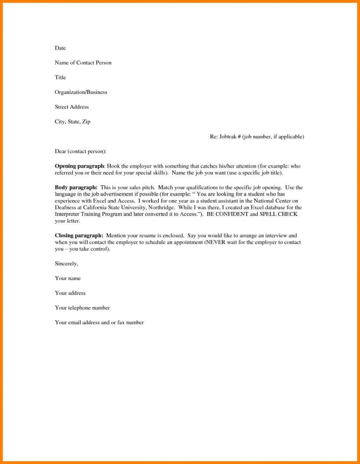 A Simple Cover Letter Example for You to Base Your Cover Letter From ...