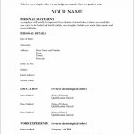 Simple Resume Format Simple Cv Format Sample Simple Cv Form Resume Format Simple Resume 1 simple resume format|wikiresume.com