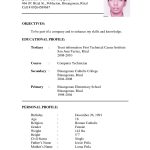 Simple Resume Format Simple Resume Format For Applying Job Example simple resume format|wikiresume.com