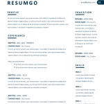 Simple Resume Template Nyx Free Resume Template Min simple resume template|wikiresume.com
