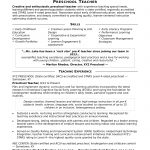 Simple Resume Template Preschool Teacher simple resume template|wikiresume.com