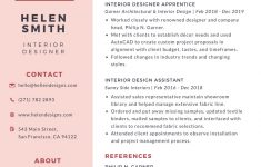 Simple Resume Template Simple Pink College Resume simple resume template|wikiresume.com