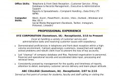 Skills For A Resume Receptionist skills for a resume|wikiresume.com