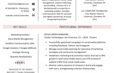 Social Media Resume Social Media Resume Example Template social media resume|wikiresume.com