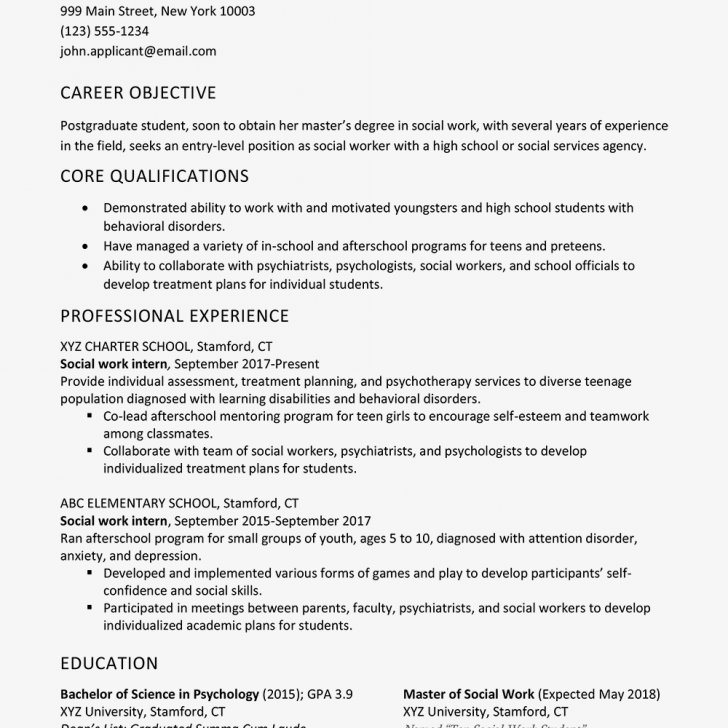 Social Work Resume - wikiresume.com