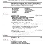 Social Work Resume Adoptions Social Worker Social Services Emphasis 3 social work resume|wikiresume.com