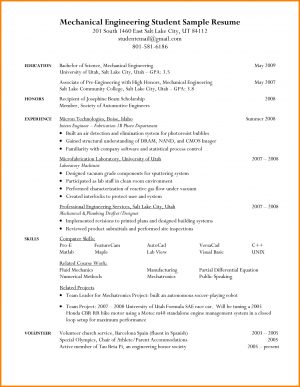 Student Resume Template 10 Engineering Student Resume Template Penn Working Papers