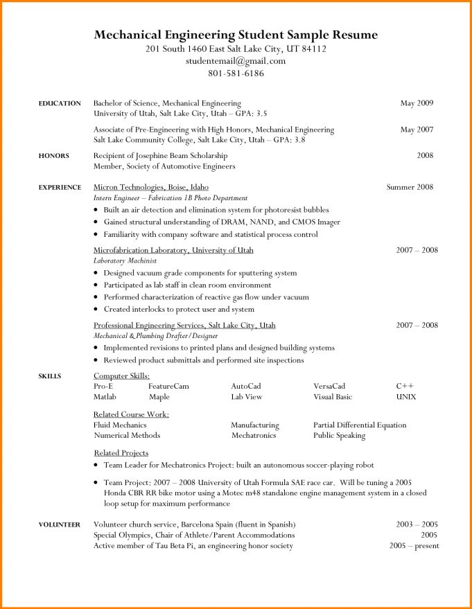 Student Resume Examples and Templates - wikiresume.com