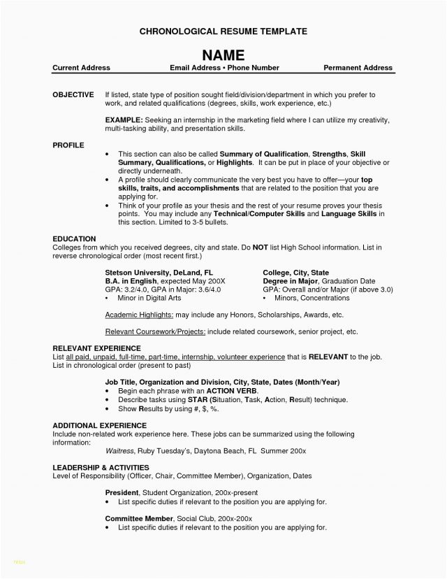 Student Resume Examples and Templates - wikiresume.com