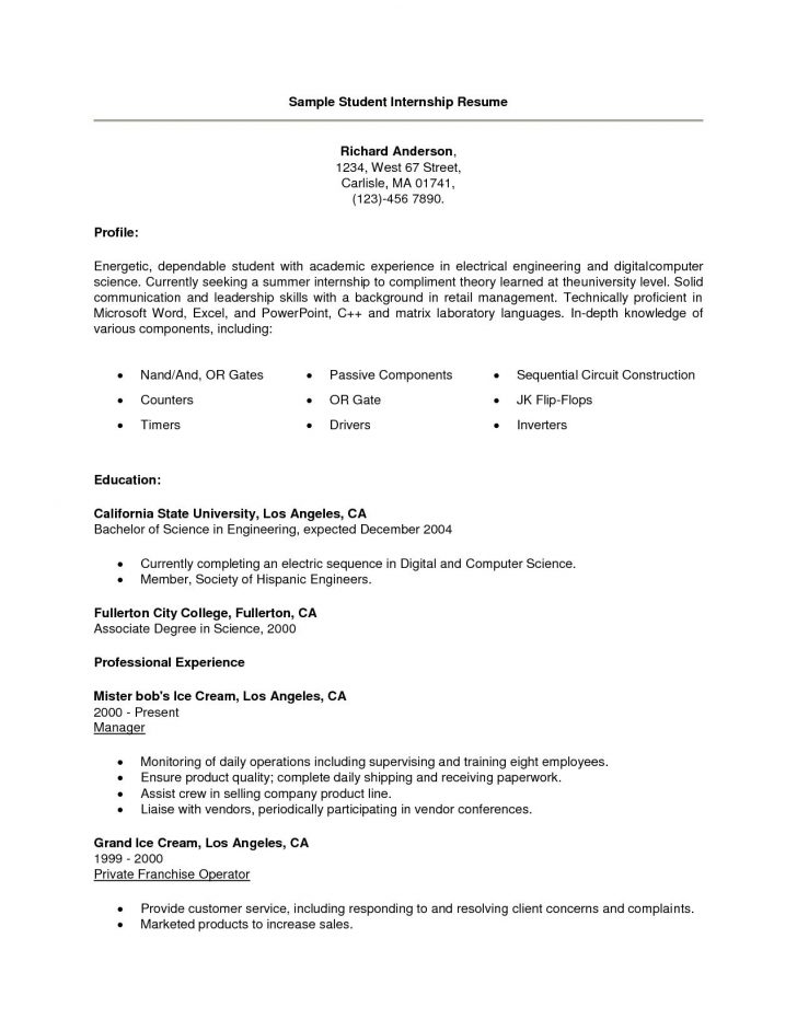 Student Resume Examples and Templates - wikiresume.com