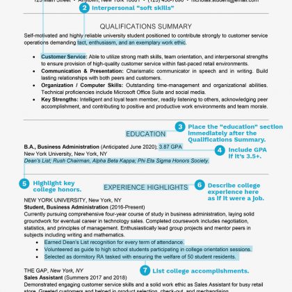 Student Resume Template Student Resume Examples And Templates ...