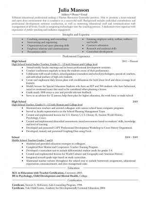Teacher Resume Examples  Teacher Resume Samples And Writing Guide 10 Examples Resumeyard
