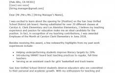Teaching Cover Letter Examples Substitute Teacher Cover Letter Example Template teaching cover letter examples|wikiresume.com