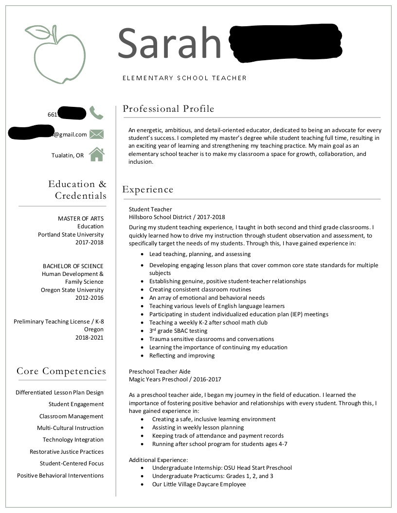 Teaching Resume Examples 8 Tips For Putting Together A Winning Teacher Resume Center For