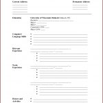 Template For Resume Fill In The Blank Resume Template Pdf template for resume|wikiresume.com