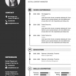 Template For Resume Infographic Resume Template 1 template for resume|wikiresume.com
