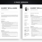 Two Page Resume 98 Cool 2 Page Resume Template With Images two page resume|wikiresume.com