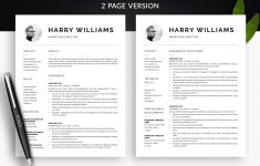 Two Page Resume 98 Cool 2 Page Resume Template With Images two page resume|wikiresume.com