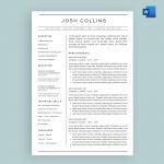 Two Page Resume Collins Resume Template Page 1 Microsoft Word Icon two page resume|wikiresume.com