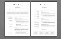 Two Page Resume Minimal Resume 3 Pages Cv Template For Word Two Page Resume 3 two page resume|wikiresume.com