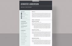 Word Resume Template Thedigitalcv Resume Jennifer 02 word resume template|wikiresume.com